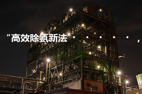 “高效除氨新法，破解氨氮廢水超標難題”